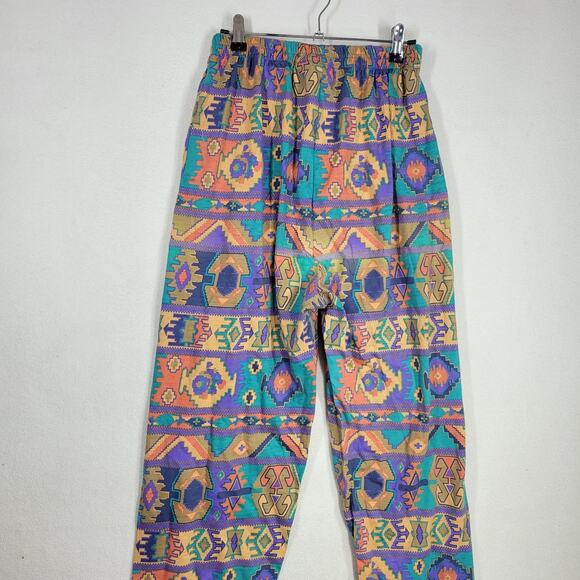 Vintage Chicos Pants Womens Large Abstract Cottagecore Grandma 100% Cotton Pant - Picture 11 of 12